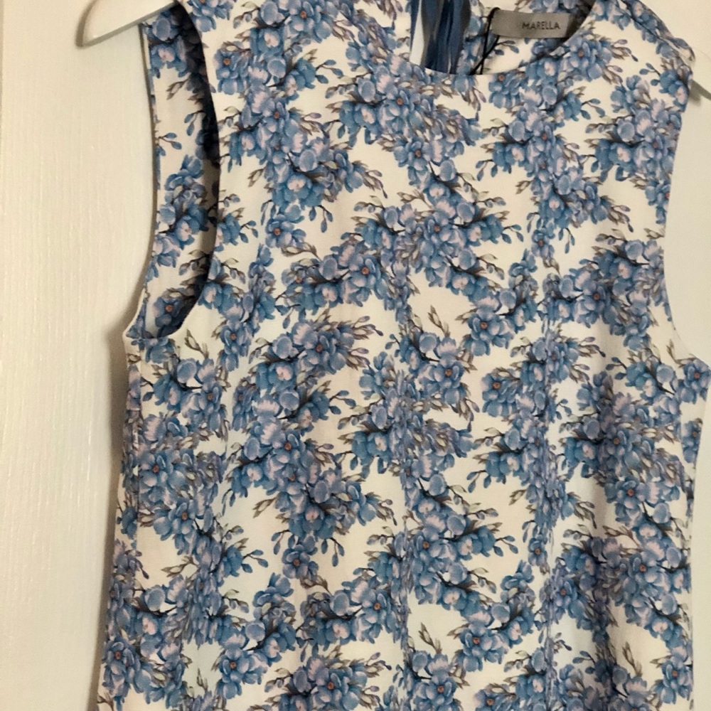 ***SOLD*** MARELLA Blue Floral 'Ario' Dress - Picture 6 of 11
